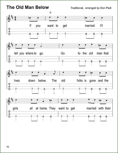 Don Pedi - Mountain Mother Goose: Old-Time Songs & Nursery Rhymes For All Ages, mountain dulcimer songbook, photo 3