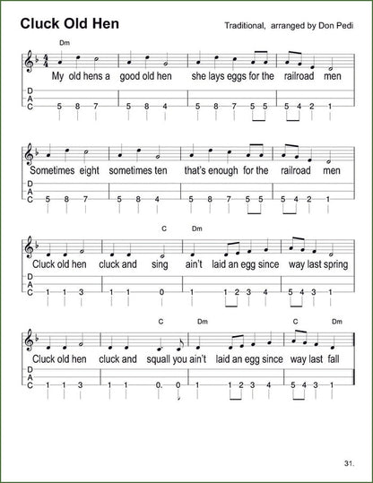 Don Pedi - Mountain Mother Goose: Old-Time Songs & Nursery Rhymes For All Ages, mountain dulcimer songbook, photo 4