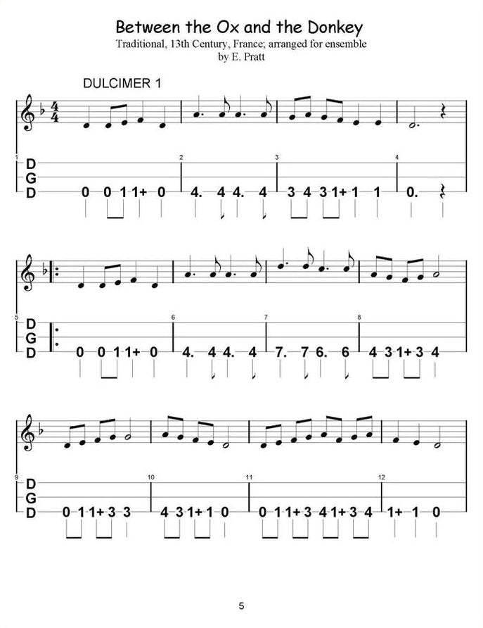 Ellen Pratt - Ensemble Arrangements For The Mountain Dulcimer: Christmas, Volume 2, photo 2