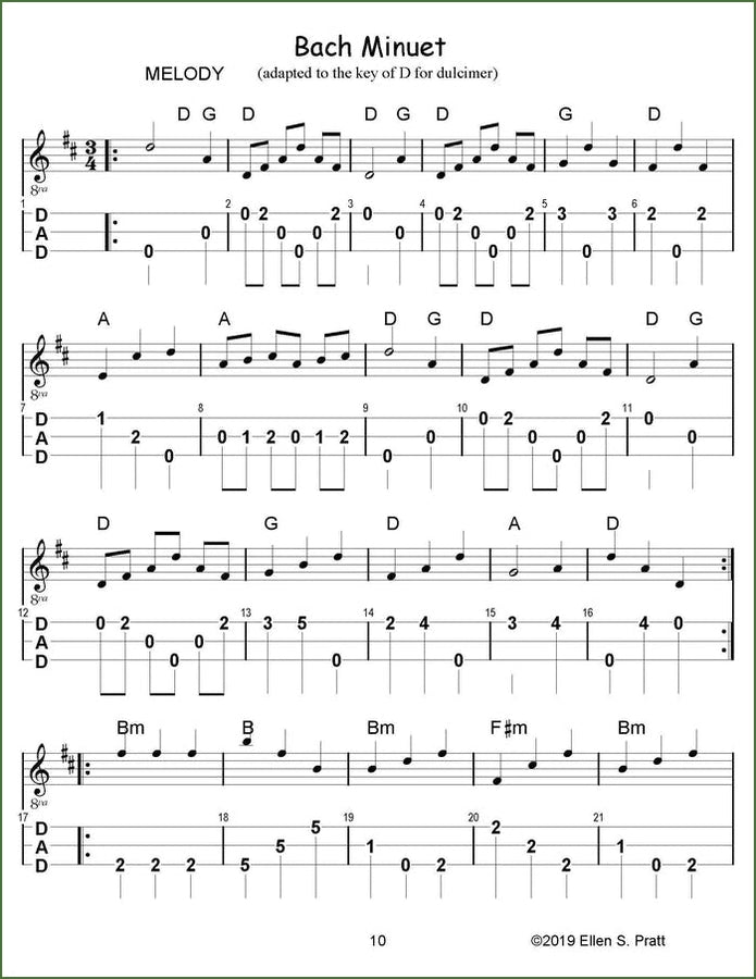 Ellen Pratt - Ensemble Arrangements For The Mountain Dulcimer, Volume 1, photo 4