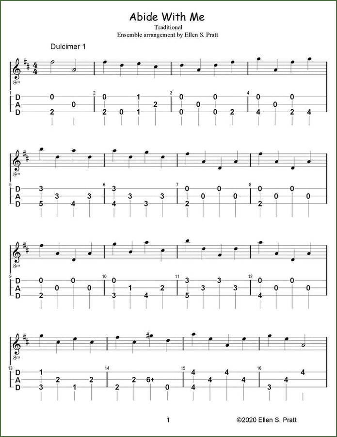 Ellen Pratt - Ensemble Arrangements For The Mountain Dulcimer, Volume 2, photo 3