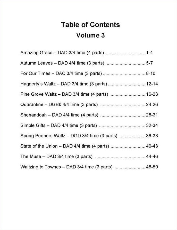 Ellen Pratt - Ensemble Arrangements For The Mountain Dulcimer, Volume 3, photo 2