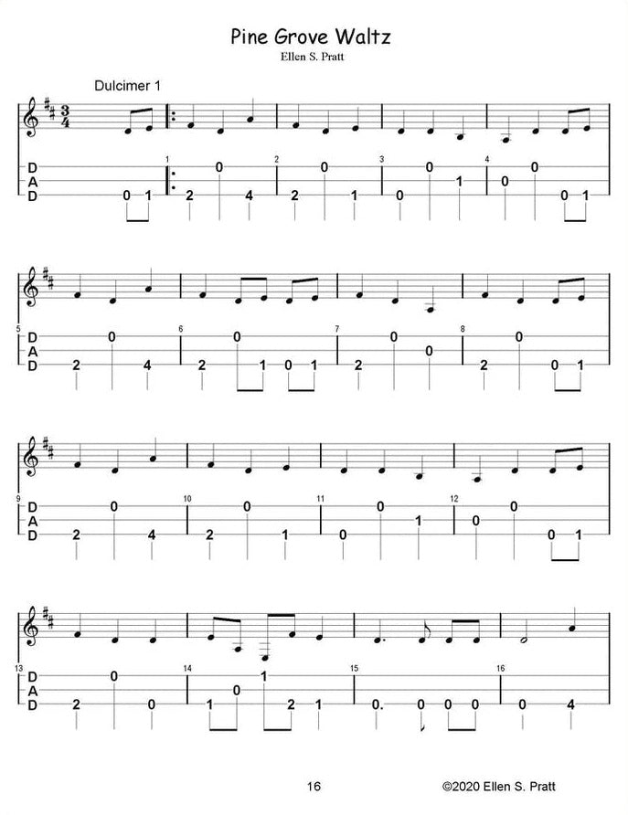 Ellen Pratt - Ensemble Arrangements For The Mountain Dulcimer, Volume 3, photo 3