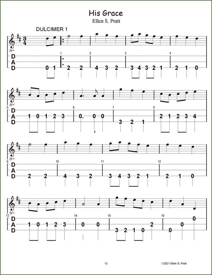 Ellen Pratt - Ensemble Arrangements For The Mountain Dulcimer, Volume 4, photo 3