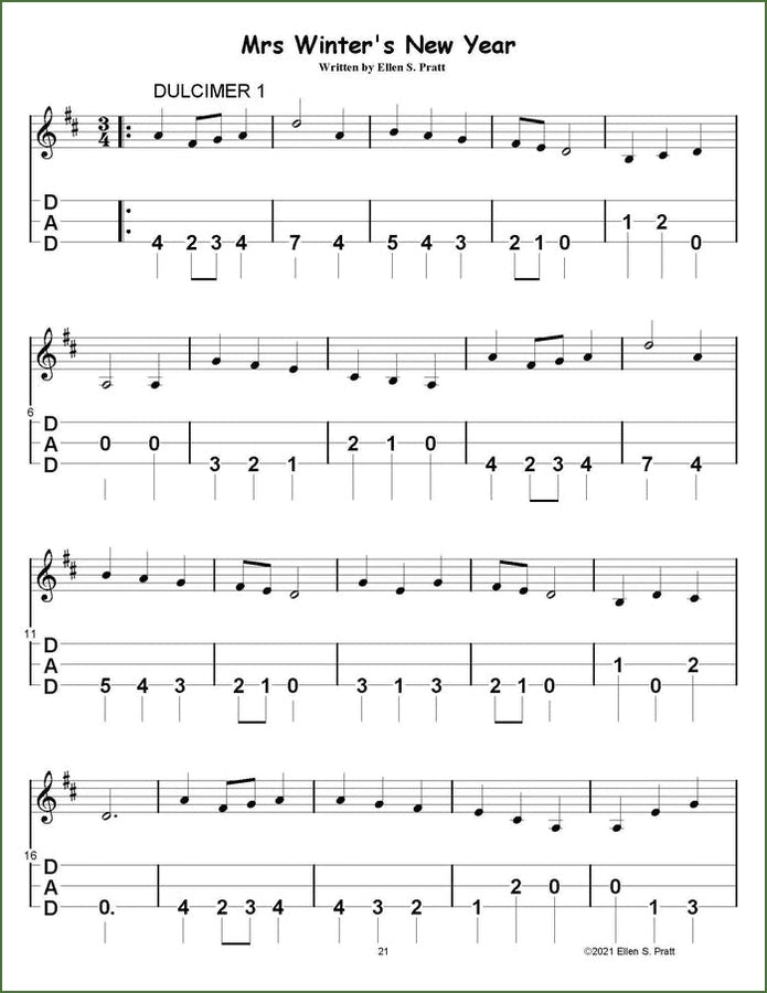 Ellen Pratt - Ensemble Arrangements For The Mountain Dulcimer, Volume 4, photo 4