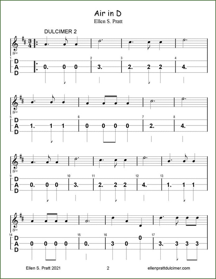 Ellen Pratt - Ensemble Arrangements For The Mountain Dulcimer, Volume 5, photo 3