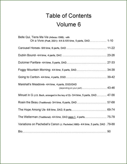 Ellen Pratt - Ensemble Arrangements For The Mountain Dulcimer, Volume 6, photo 2