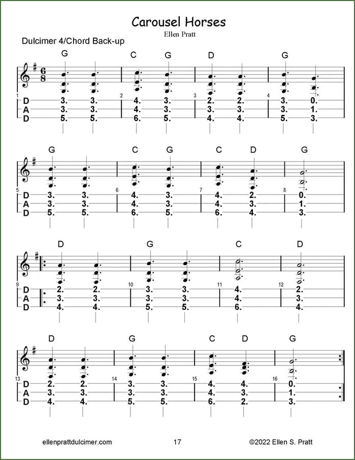 Ellen Pratt - Ensemble Arrangements For The Mountain Dulcimer, Volume 6, photo 4