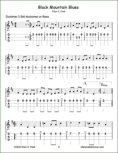 Ellen Pratt - Ensemble Arrangements For The Mountain Dulcimer, Volume 7, photo 3