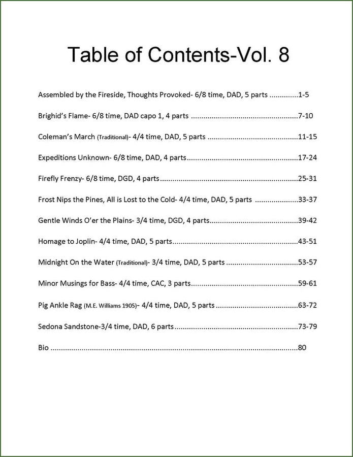 Ellen Pratt - Ensemble Arrangements For The Mountain Dulcimer, Volume 8, photo 2