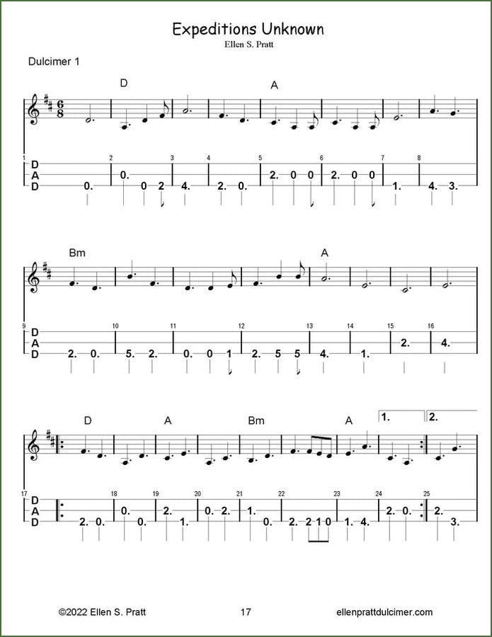 Ellen Pratt - Ensemble Arrangements For The Mountain Dulcimer, Volume 8, photo 4