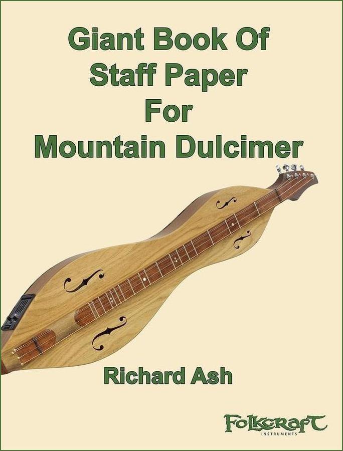 Dulcimer Tab Staff Paper Book (300 Pgs.) | Folkcraft Instruments
