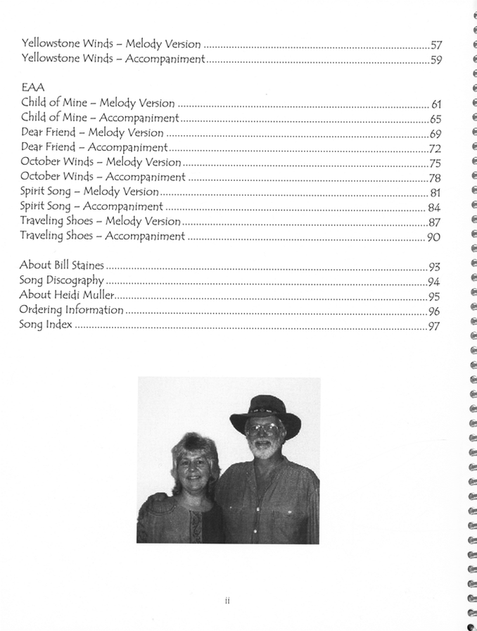 Heidi Muller - Spirit Song: Songs Of Bill Staines, Vol. II-Folkcraft Instruments