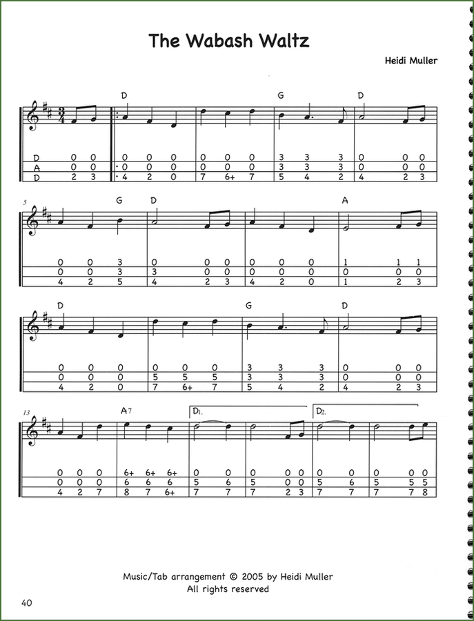 Heidi Muller - Waltzes For The Mountain Dulcimer-Folkcraft Instruments