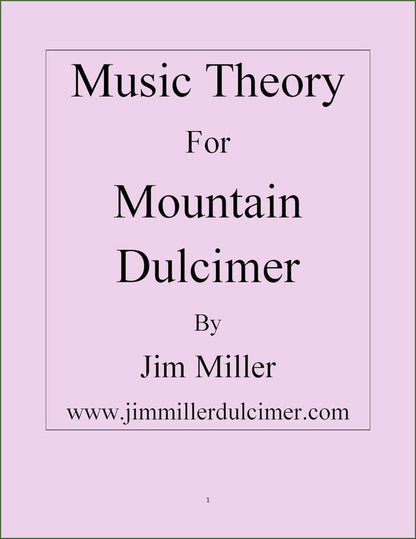 Cover of Jim Miller - Music Theory For Mountain Dulcimer