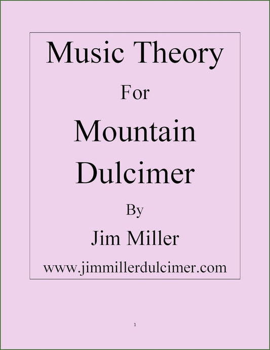 Cover of Jim Miller - Music Theory For Mountain Dulcimer