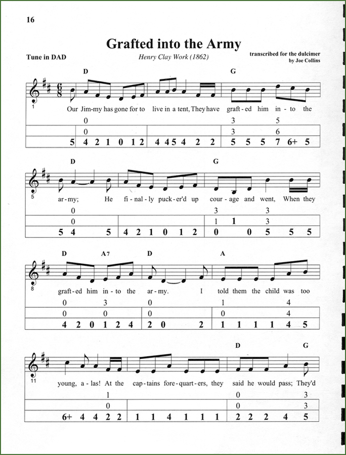Joe Collins - Civil War Songs For The Mountain Dulcimer, photo 4