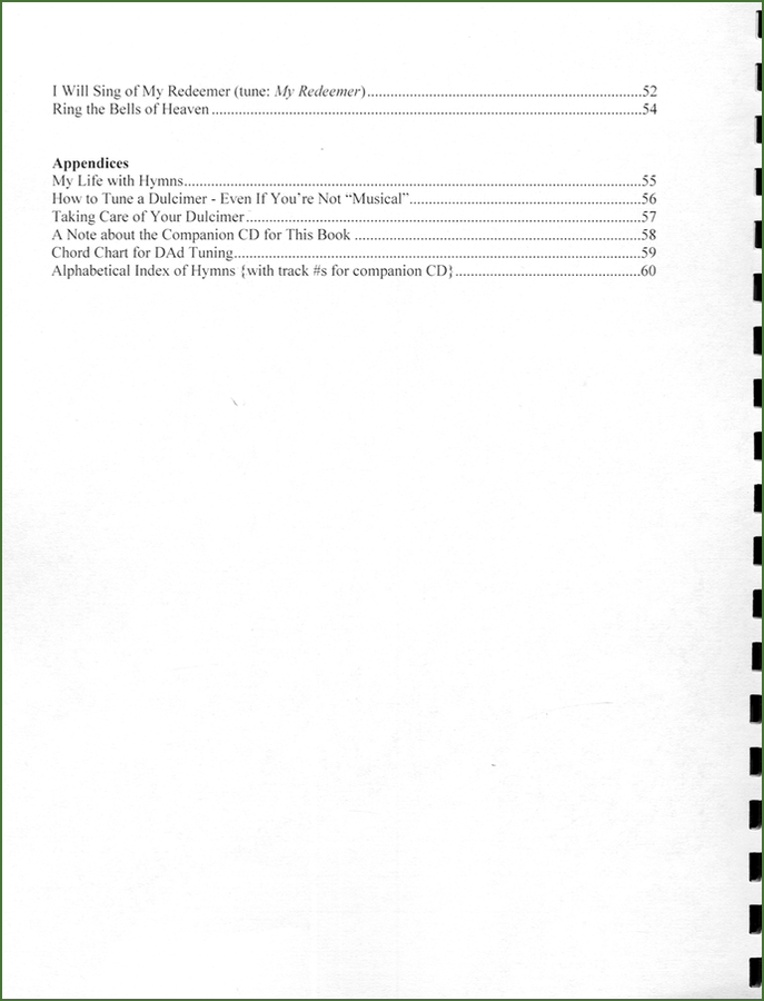 Joe Collins - Sacred Hymns, mountain dulcimer songbook, photo 3