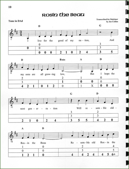 Joe Collins - Simply Celtic, mountain dulcimer songbook, photo 4