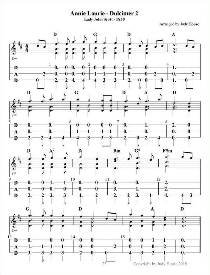 Judy House And Kirk House - The Whole Is Greater Than The Sum Of Its Parts, Book 1, mountain dulcimer songbook, photo 4