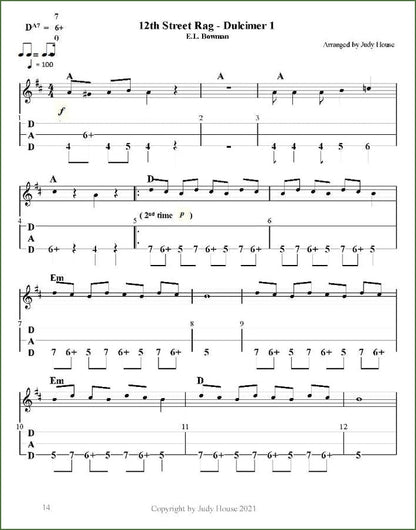 Judy House And Kirk House - The Whole Is Greater Than The Sum Of Its Parts, Book 2, mountain dulcimer songbook, photo 3