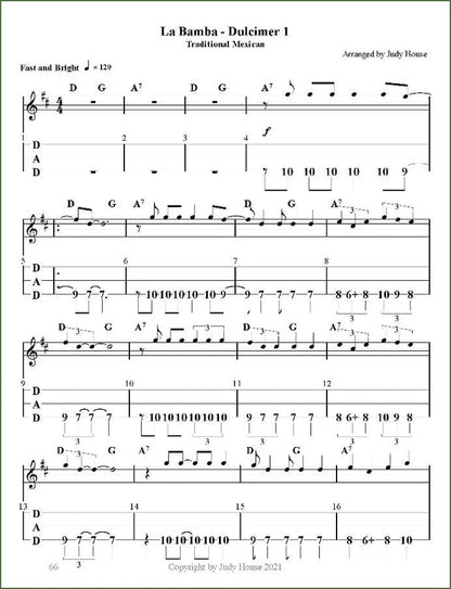 Judy House And Kirk House - The Whole Is Greater Than The Sum Of Its Parts, Book 2, mountain dulcimer songbook, photo 4