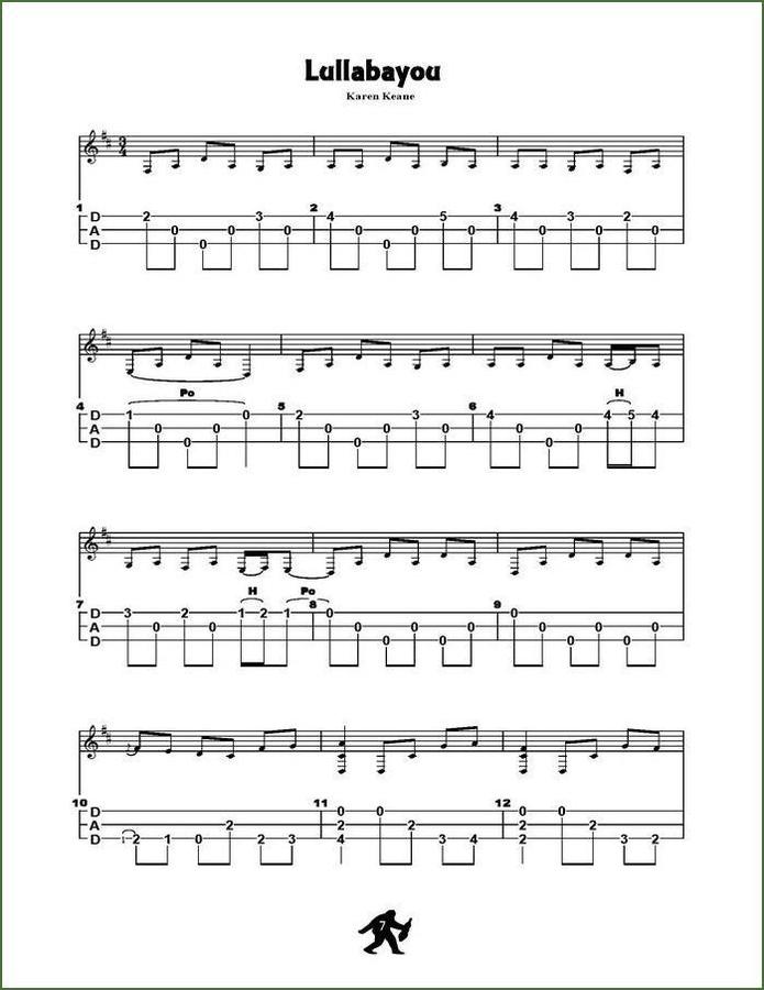 Karen Keane - Lullabayou: A Collection Of Original Finger Or Flat Picking Music For The Mountain Dulcimer, photo 3