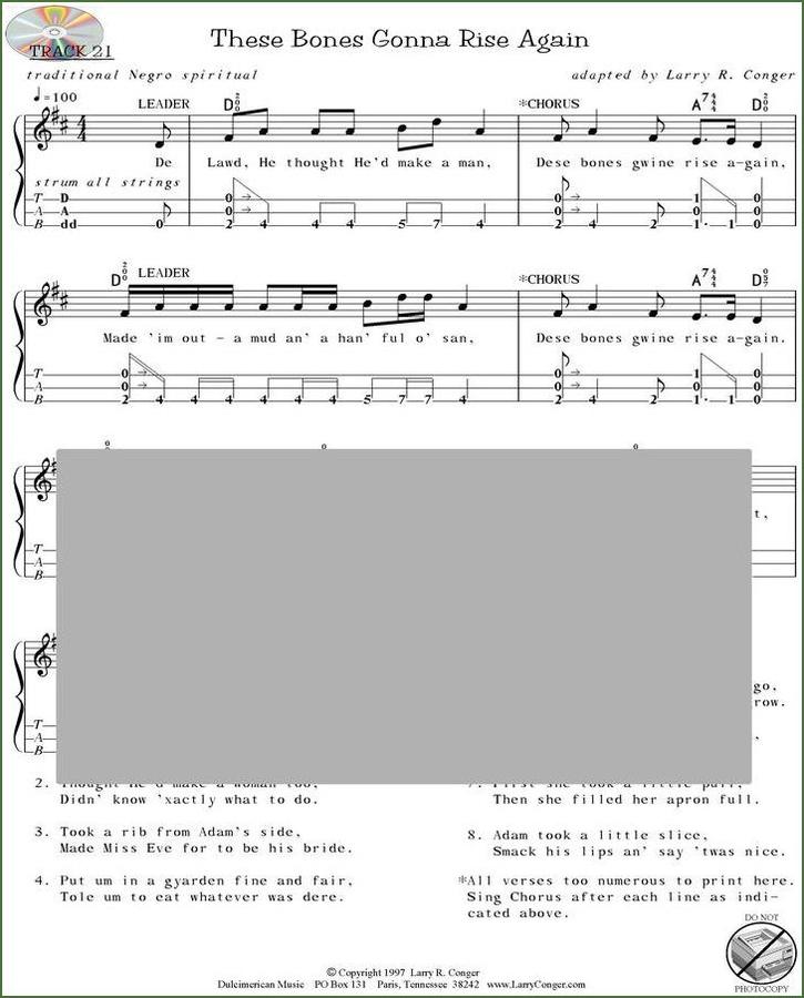 Larry Conger - American Spirituals Arranged For The Mountain Dulcimer, photo 3