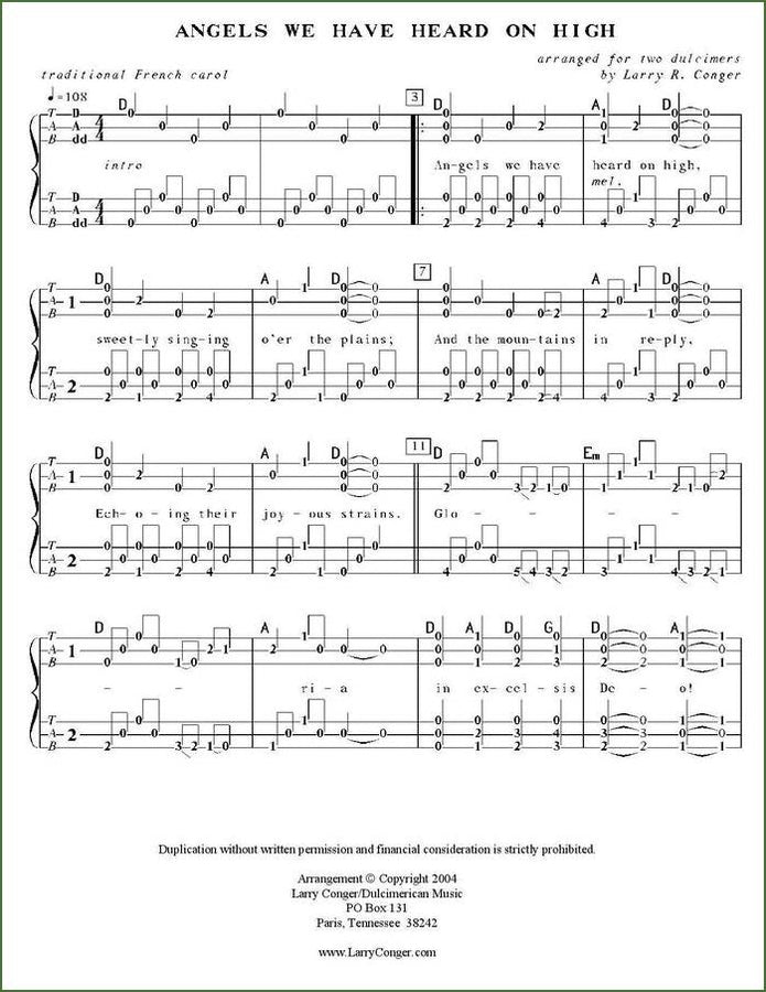 Larry Conger - Christmas Duets For Mountain Dulcimer, photo 5
