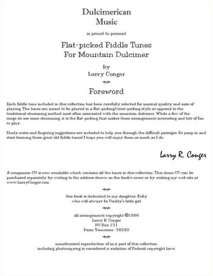 Larry Conger - Flat-Picked Fiddle Tunes For Mountain Dulcimer, photo 3