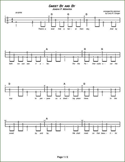 Larry Conger - Hymns, Spirituals, And Sacred Songs, mountain dulcimer songbook, photo 5