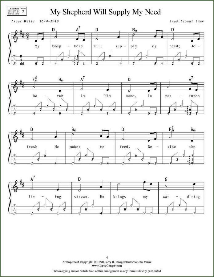 Larry Conger - September On The Mississippi, mountain dulcimer songbook, photo 4