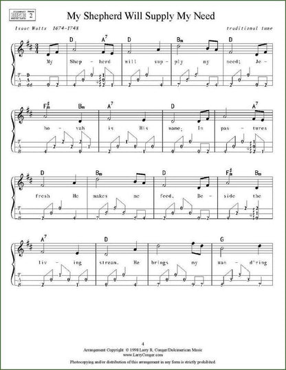 Larry Conger - September On The Mississippi, mountain dulcimer songbook, photo 4