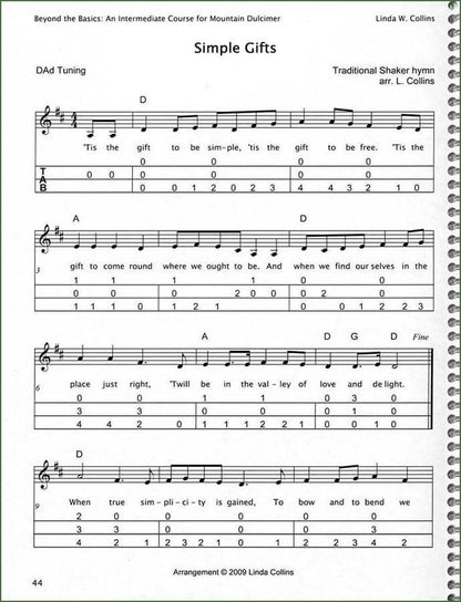 Linda Collins - Beyond The Basics - An Intermediate Course For Mountain Dulcimer-Folkcraft Instruments