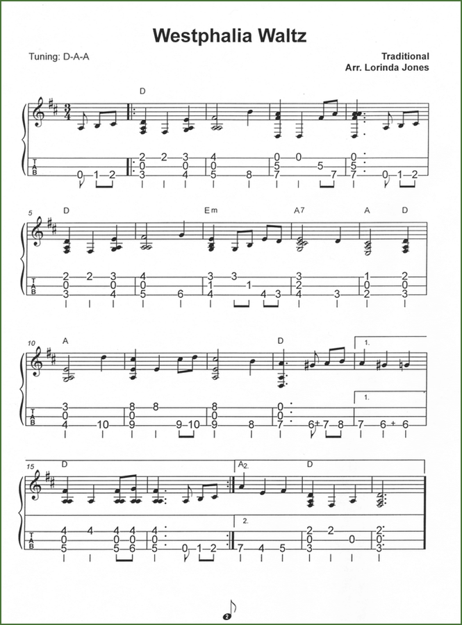 Lorinda Jones - Advanced Arrangements In DAA Tuning-Folkcraft Instruments