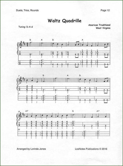 Lorinda Jones - Mountain Dulcimer Duets, Trios, And Rounds-Folkcraft Instruments