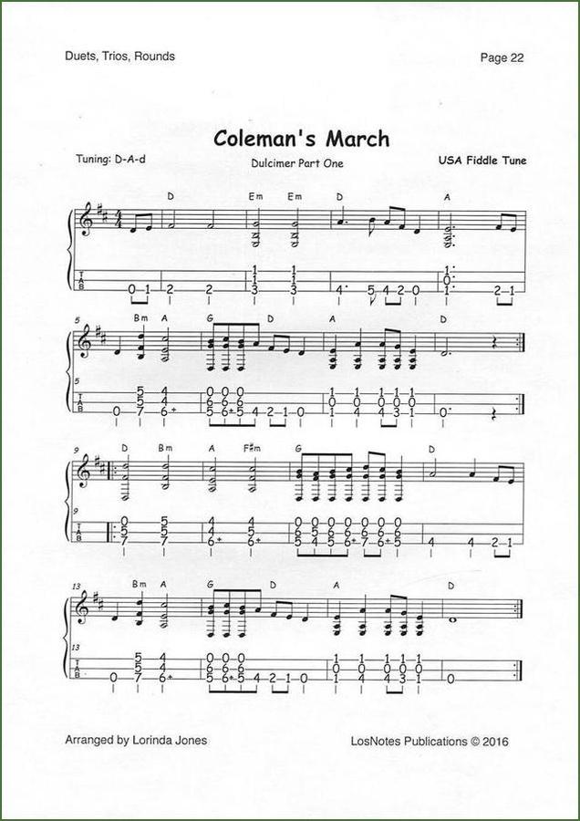Lorinda Jones - Mountain Dulcimer Duets, Trios, And Rounds-Folkcraft Instruments