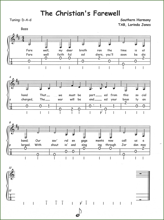 Lorinda Jones - Southern Harmony For Mountain Dulcimer-Folkcraft Instruments