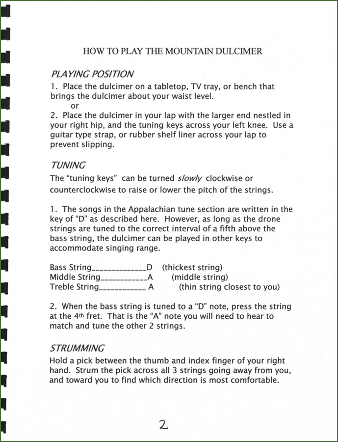 Lorinda Jones - The Mountain Dulcimer: A Design For Success-Folkcraft Instruments