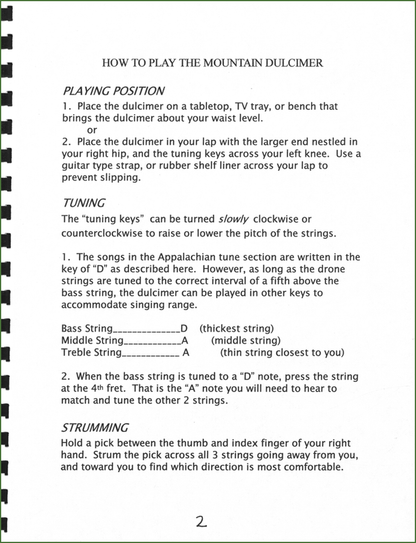 Lorinda Jones - The Mountain Dulcimer: A Design For Success-Folkcraft Instruments