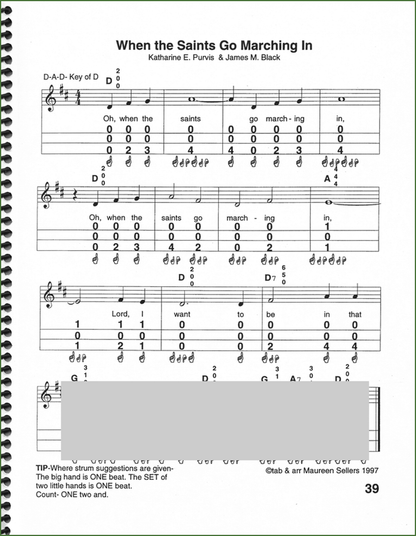 Maureen Sellers - My Teaching Book For Appalachian Dulcimer, Volume One-Folkcraft Instruments