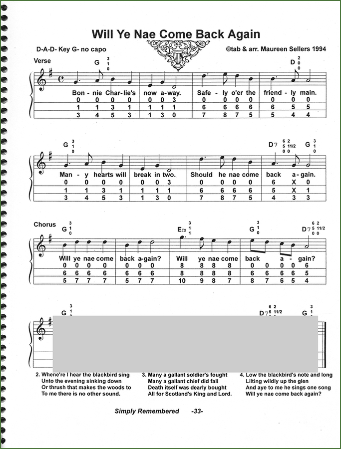 Maureen Sellers - Simply Remembered-Folkcraft Instruments