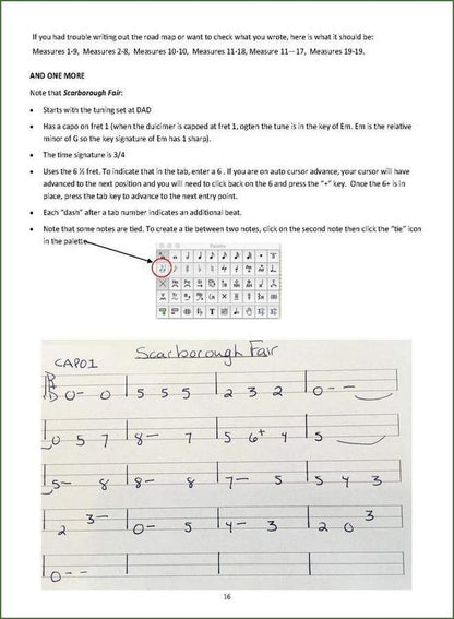 Melanie Johnston - TablEdit Manual, Macintosh Edition, mountain dulcimer instruction book, photo 5