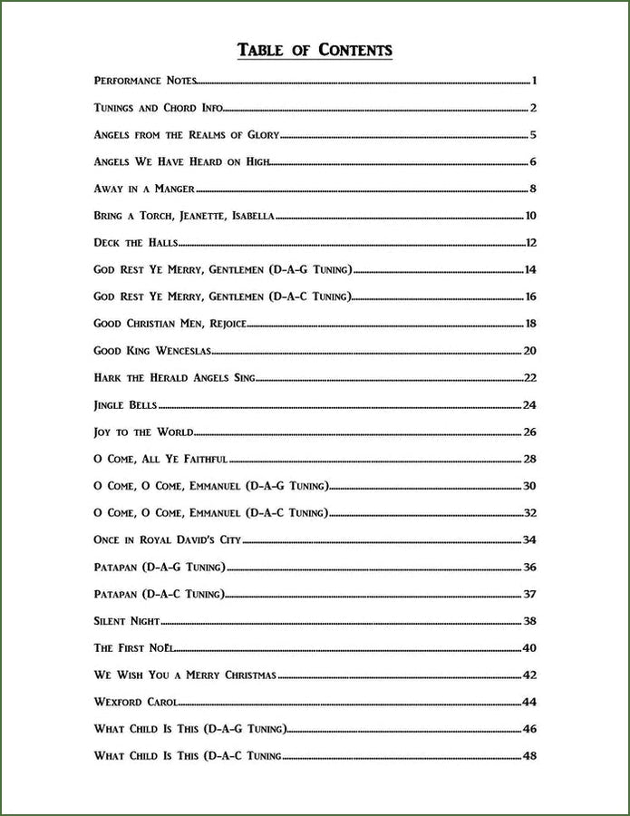 Michael Wood - A Dulcimer For Christmas: Traditional Christmas Tunes For Mountain Dulcimer, DAA Version, photo 2