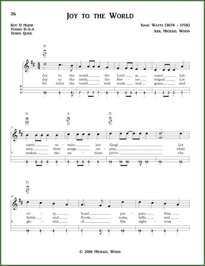 Michael Wood - A Dulcimer For Christmas: Traditional Christmas Tunes For Mountain Dulcimer, DAA Version, photo 4