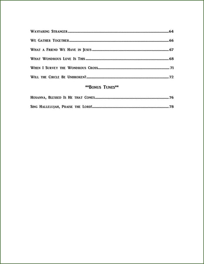 Michael Wood - A Dulcimer Hymn Collection: Traditional Hymns And Spirituals For Mountain Dulcimer, DAD Version, photo 4