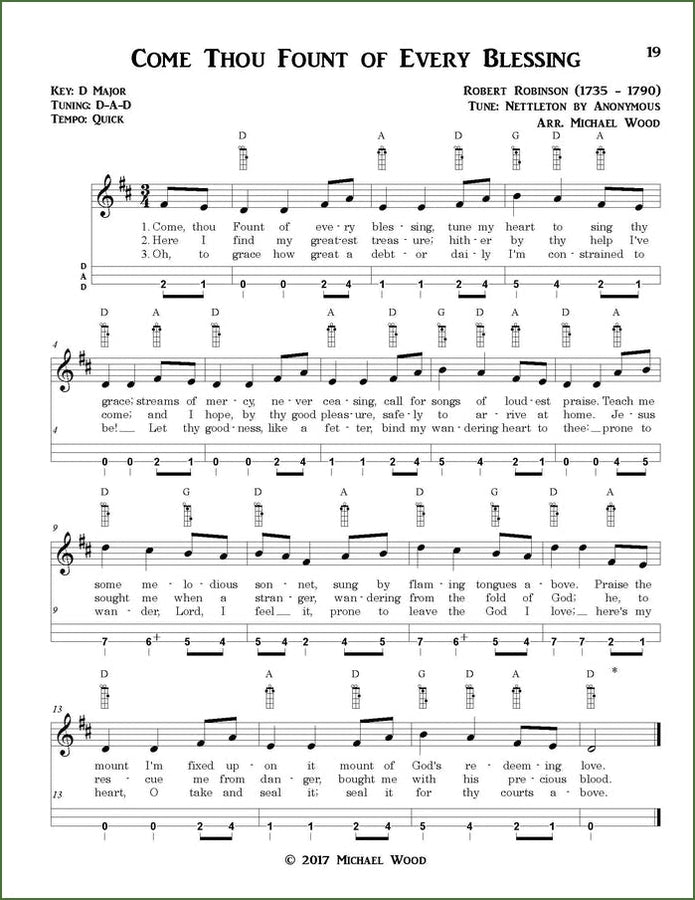 Michael Wood - A Dulcimer Hymn Collection: Traditional Hymns And Spirituals For Mountain Dulcimer, DAD Version, photo 5