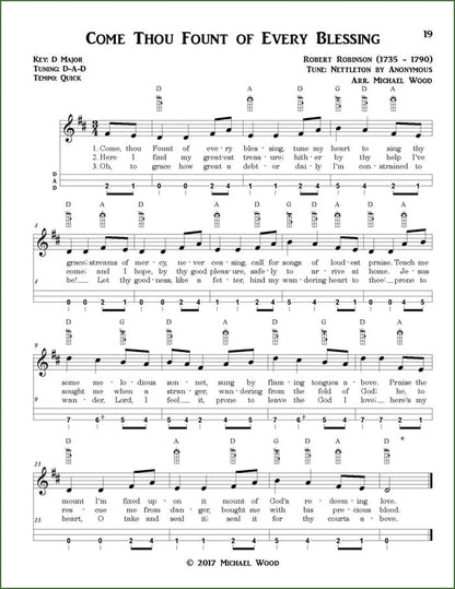 Michael Wood - A Dulcimer Hymn Collection: Traditional Hymns And Spirituals For Mountain Dulcimer, DAD Version, photo 5