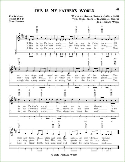 Michael Wood - A Dulcimer Hymn Collection: Traditional Hymns And Spirituals For Mountain Dulcimer, DAD Version, photo 6