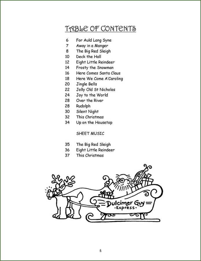 Mike Anderson - Hugo's Sing-A-Long Dulcimer Christmas Songbook, photo 2